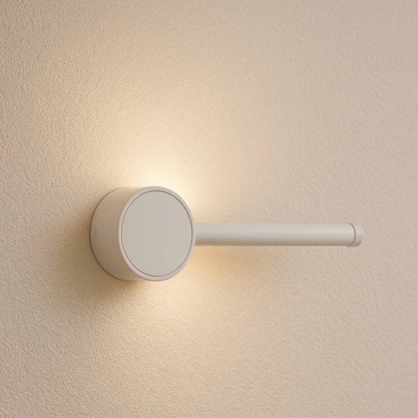 Applique LED Lenux blanche 40 cm, applique linéaire blanche pour mur intérieur